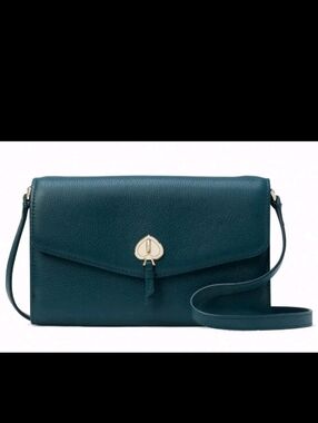 Kate Spade Marti Leather Crossbody Purse  Teal EUC